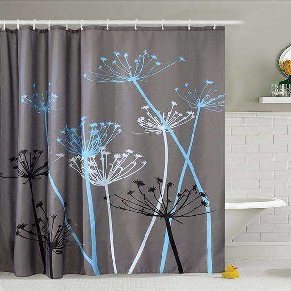 Hot sell curtain the same style shaoxing spring Asia spinning bath curtain cloth hotel household European waterproof shower curtain # Grey