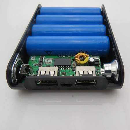 Bestprice เคสแบตเตอรี่สำรองชาร์จมือถือ มี 2 พอร์ต USB 4x18650  พร้อมจอ LCD แบบ DIY สำหรับใช้กับมือถือสมาร์ทโฟน