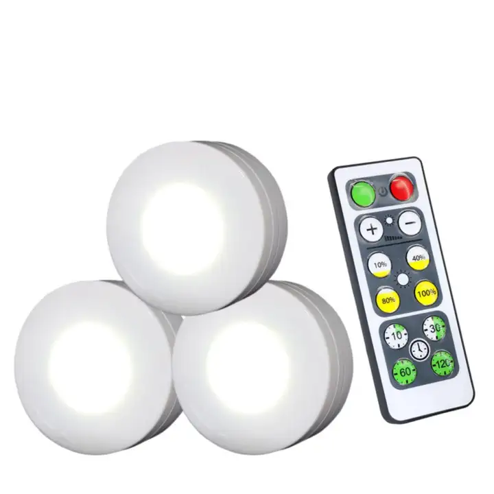 3pcs Wireless Led Lights Closet Lights With Remote Control Pat