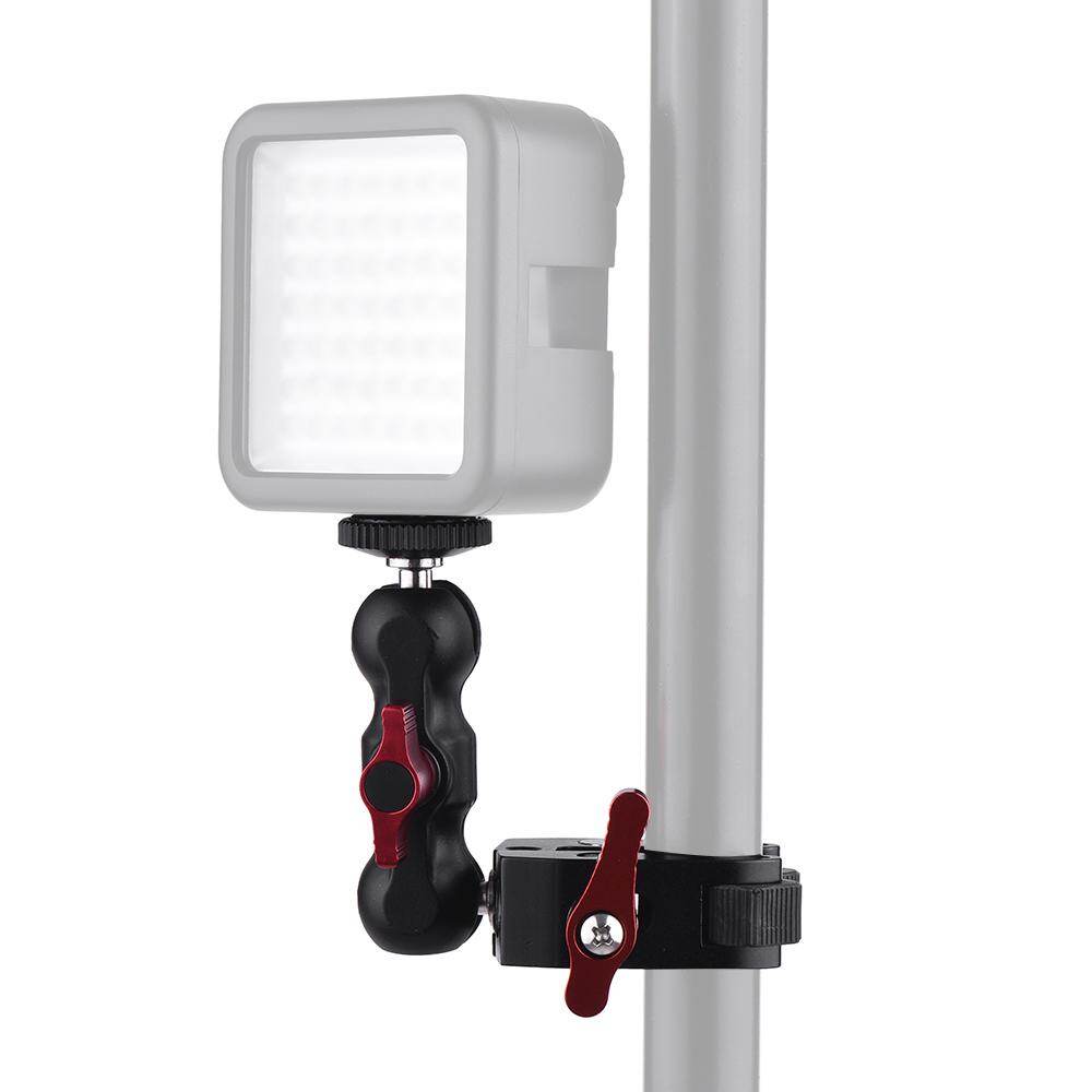 Andoer Multi-function Ball Head Clamp Ball Mount Clamp Magic Arm Super Clamp with 1/4-20 Thread for GPS Phone LCD/DV Monitor LED Video Light Flash Light Microphone and More