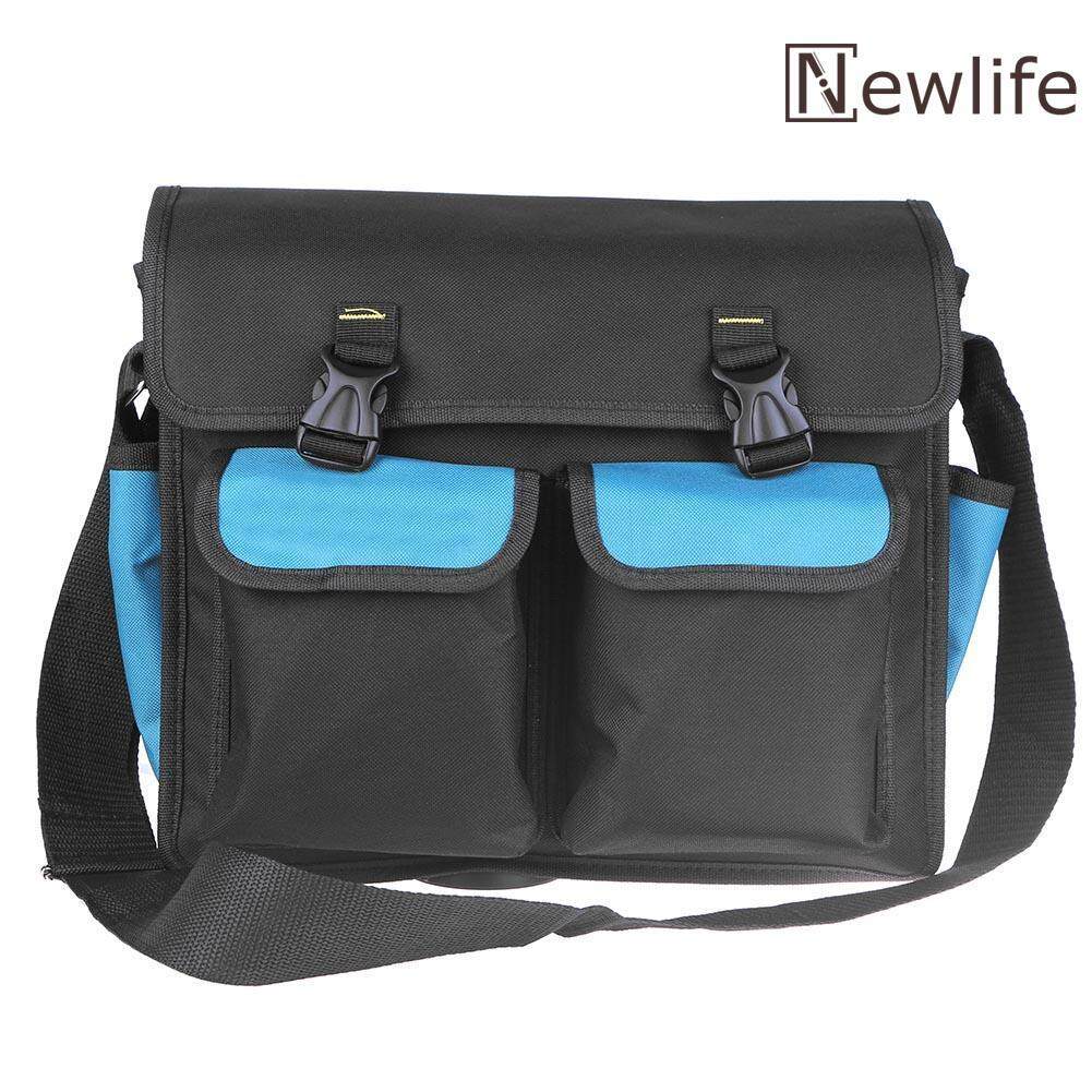 Newlifestyle Waterproof Wear Resistant Electrician Toolkit Shoulder Pouch Tools Bag - intl(Trắng cổ)