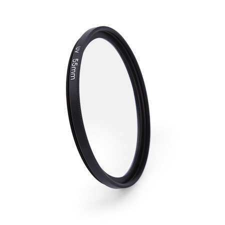 Duoqiao 55mm UV Ultra-Violet Filter Glass Lens Protector for Canon Sony Nikon Pentax(Black)