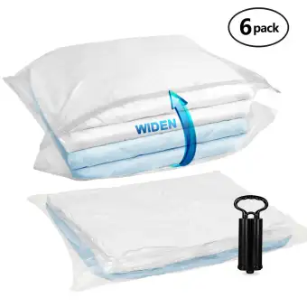 Taili 6 Pack Vacuum Storage Bags Compression Bags With Hand Pump