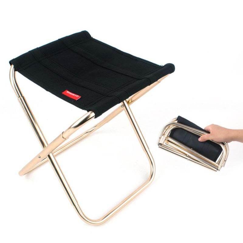 เก้าอี้พับได้, กลางแจ้ง 420D ไนลอน 7075 อะลูมินัมอัลลอยเก้าอี้สนามเก้าอี้พับแบบพกพาเก้าอี้ตั้งแคมป์ปลาเก้าอี้สำหรับ Travel ตั้งแคมป์ตกปลาปิกนิกโหลดสูงสุด 80 กิโลกรัม - INTL