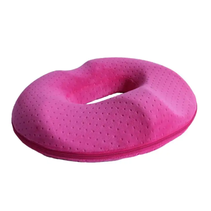 Fityle Memory Foam Ring Cushion Donut Washable Pressure Relief