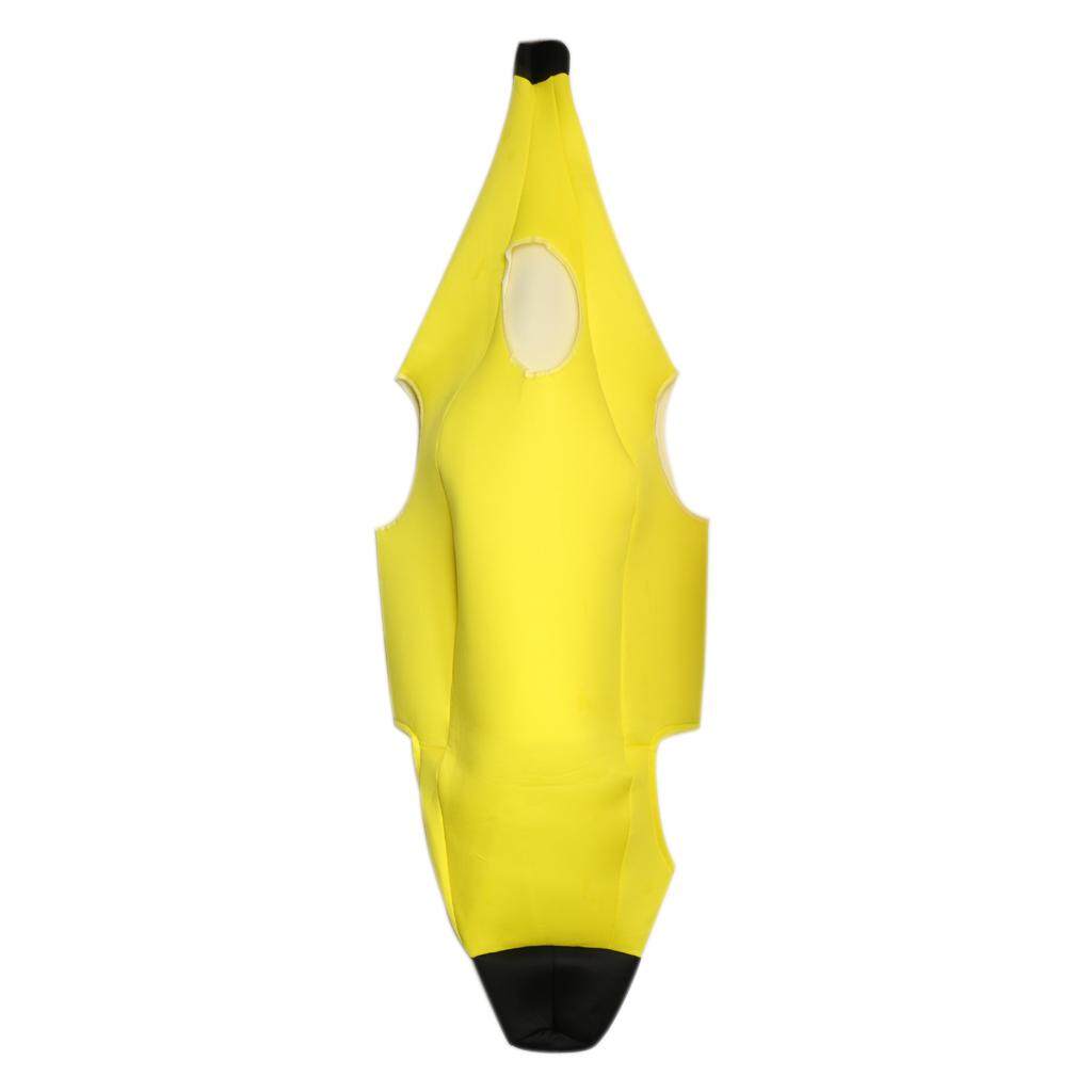 Funny Adult Banana Fancy Dress Costume Outfit Party Carnival Cosplay Suit