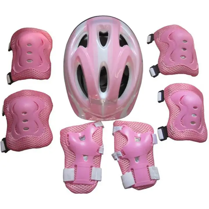 helmet and knee pad set