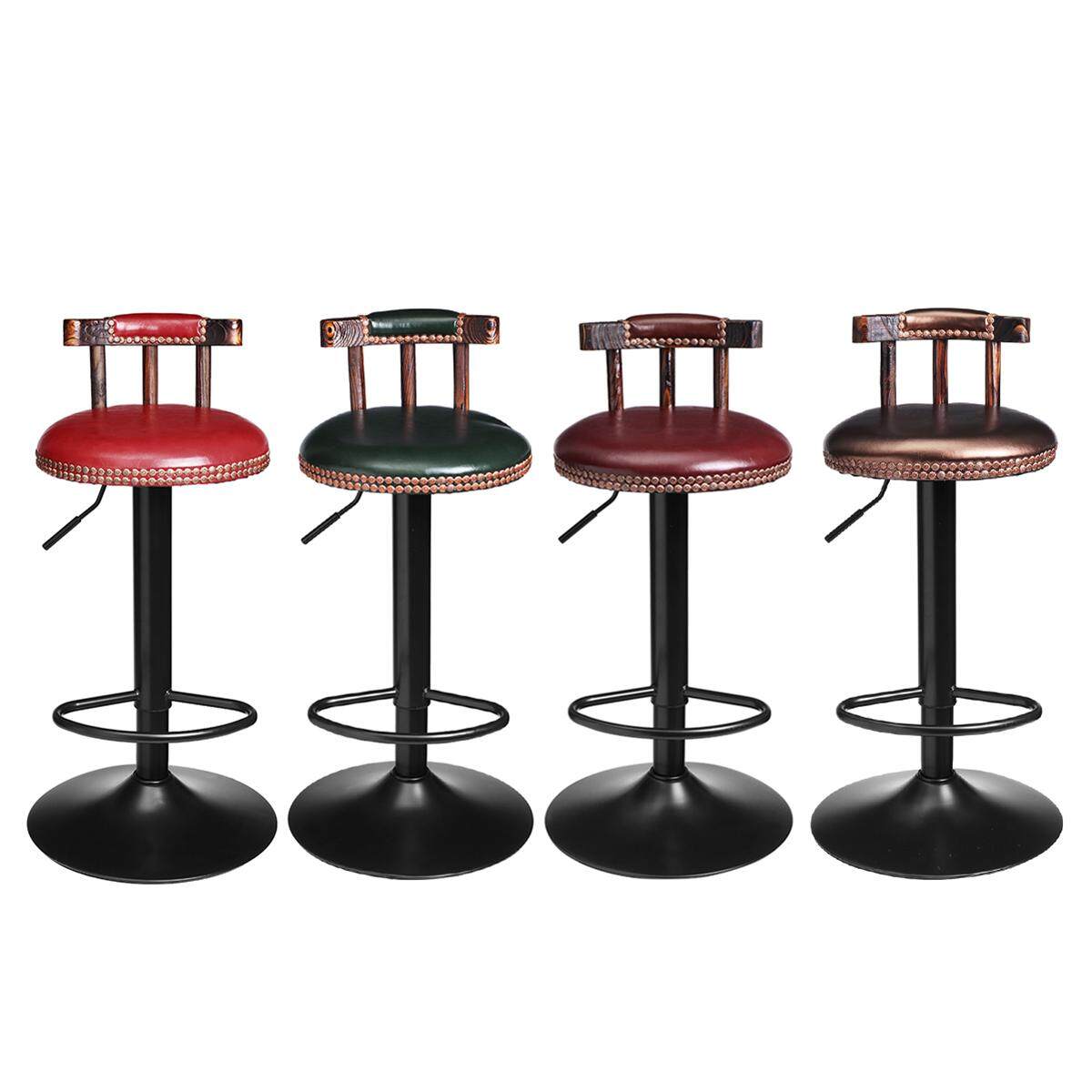 Da Vintage Ăn Sáng Thanh Phân Xoay Barstools Nhà Bếp Để Chân Ghế