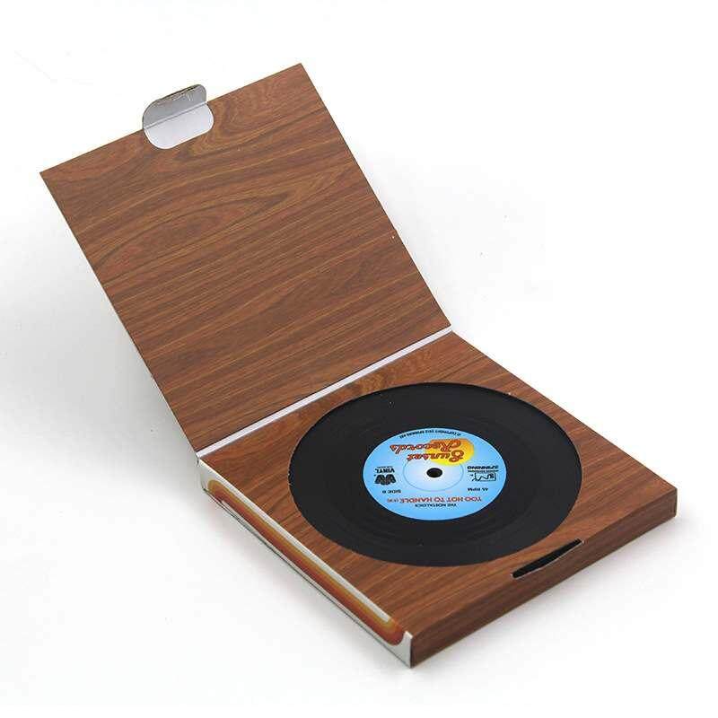 Burstore 6pcs Vinyl CD Album Record Drinks Coasters Bar Table Cup Glass Skid Mat - intl