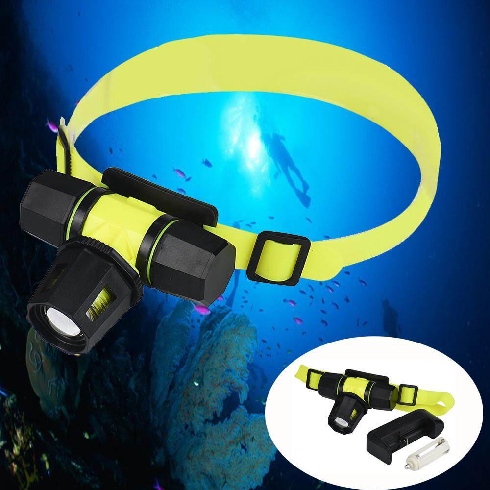 XM-L LED Underwater Waterproof Diving Headlamp Flashlight Torch Headlight