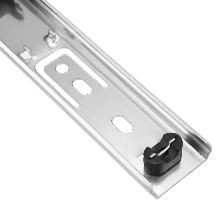1 Pair 27mm 18inch Ball Bearing Drawer Runners Slides Side Full
