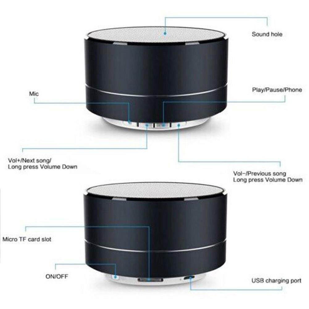 Mini Tinh Tế Siêu Bass Không Dây Bluetooth Stereo cho Smartphone Máy Tính Bảng