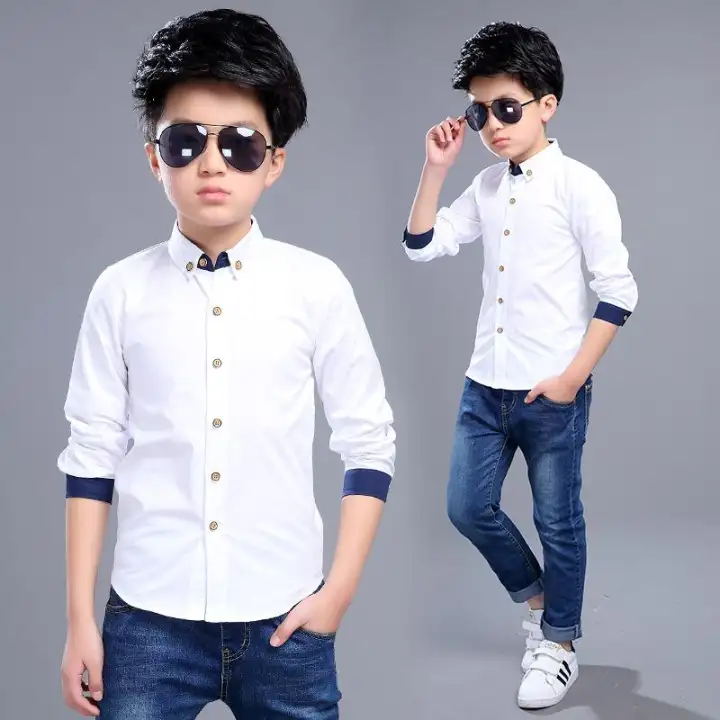 boys white shirt