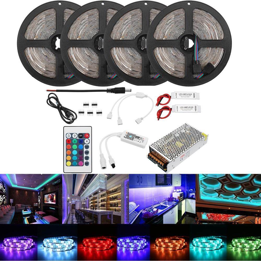 20 m 2835 RGB Dây Đèn, wifi Không Dây Thông Minh Điện Thoại Điều Khiển Đèn Dây Bộ P65 Đèn LED Wifi Điều Khiển Dây ĐÈN LED 16 Triệu Màu Từ Xa