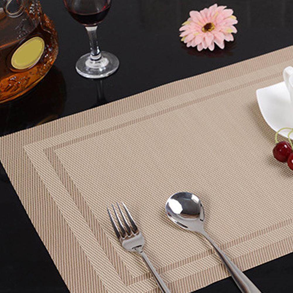 Thương hiệu Mới Chống Mòn Phòng Ăn Bàn Placemats PVC Nhà Bếp Cách Nhiệt Thảm