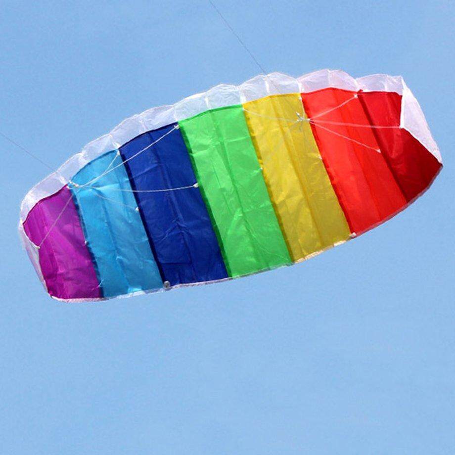 ERA 1.4m Rainbow Dual Line Parachute Soft Parafoil Surfing Kite Sport Flying Kite