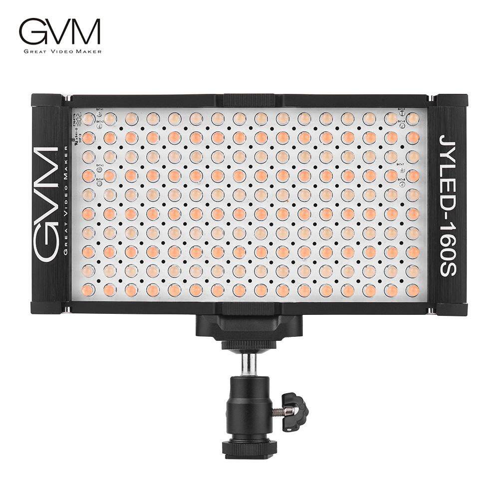 GVM 160 LED Light Dimmable Ultra High Power Bi-color Temperature 2300K-6800K Panel Light on Digital Camera Camcorder DSLR Video Light...