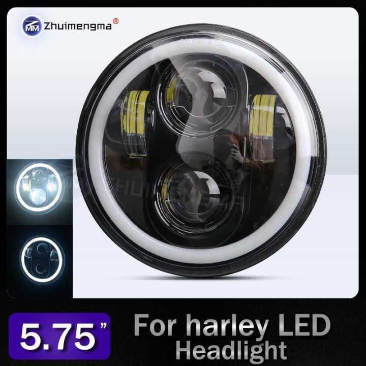 Sepeda Motor 5.75 Inci Bulat Daymaker H4 Mobil Lampu LED 5-3/4