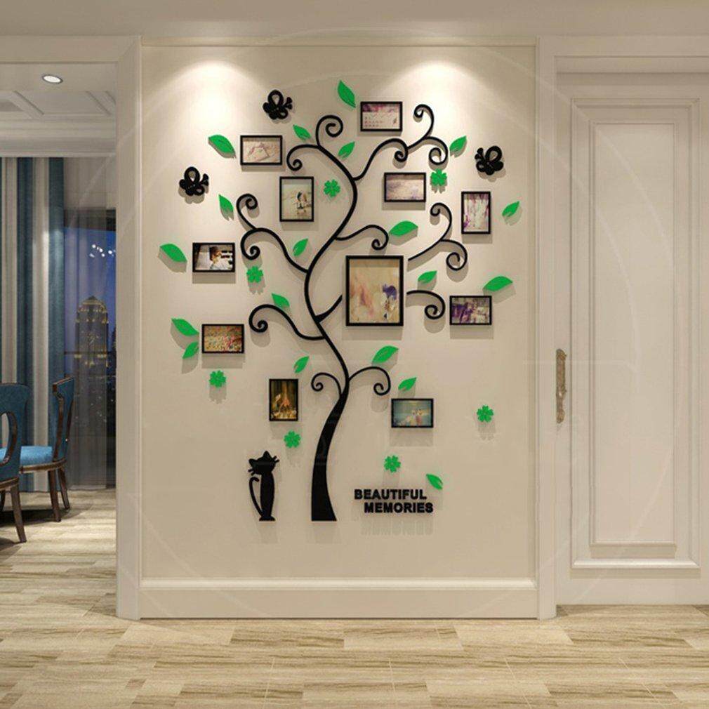 GOOD DIY Home Family Decoration Wallpaper 3D Acrylic Photo Frame Tree Wall Sticker - intl