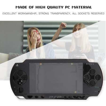 Qianmei Case Cover Replacement Full Shell Housing Set with Buttons Kit For PSP 1000 Replacement Shell