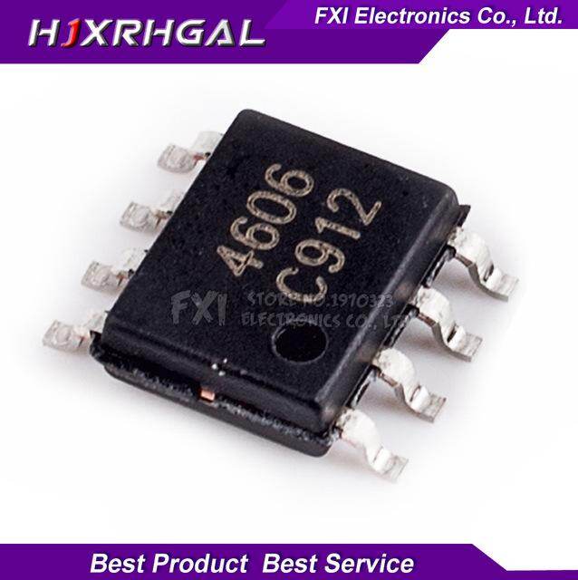 10pcs 4606 sop8 ao4606 sop-8 smd n+p channel 30v mosfet new original ic