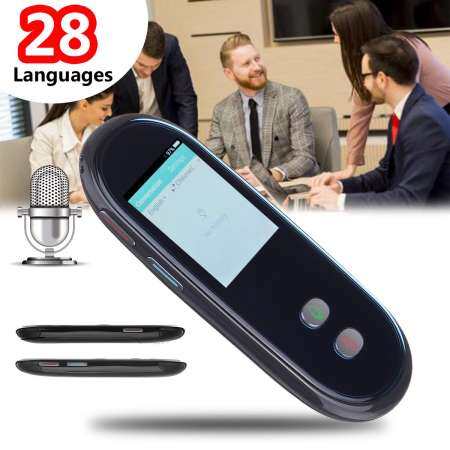 สมาร์ท Voice Translator กระเป๋าที่มีประโยชน์บลูทูธแบบเรียลไทม์คำ 28 ภาษา - นานาชาติ