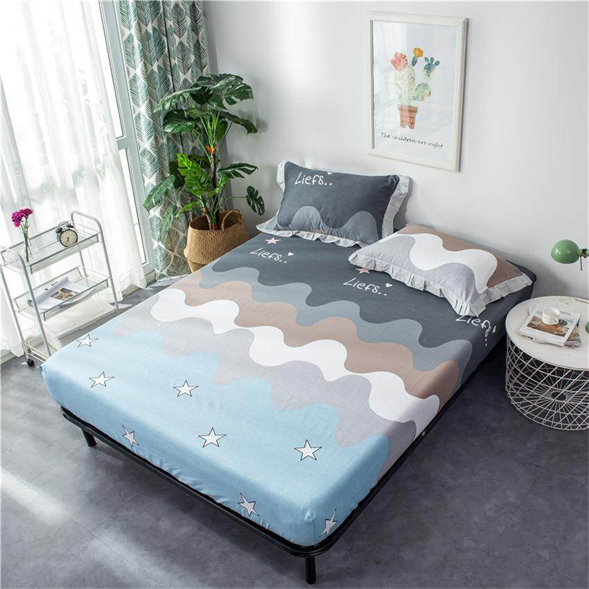 2018 New Cotton Bed Fitted Sheet Hot Sale Bedspreads Bedding Sheets for Twin King Queen Size - intl