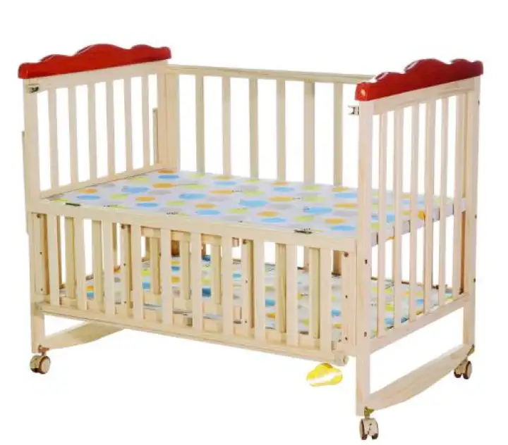 104x87x60cm Extendable To 140cm Expandable Length Baby Cot Cradle 140cm Expandable Length Baby Cot