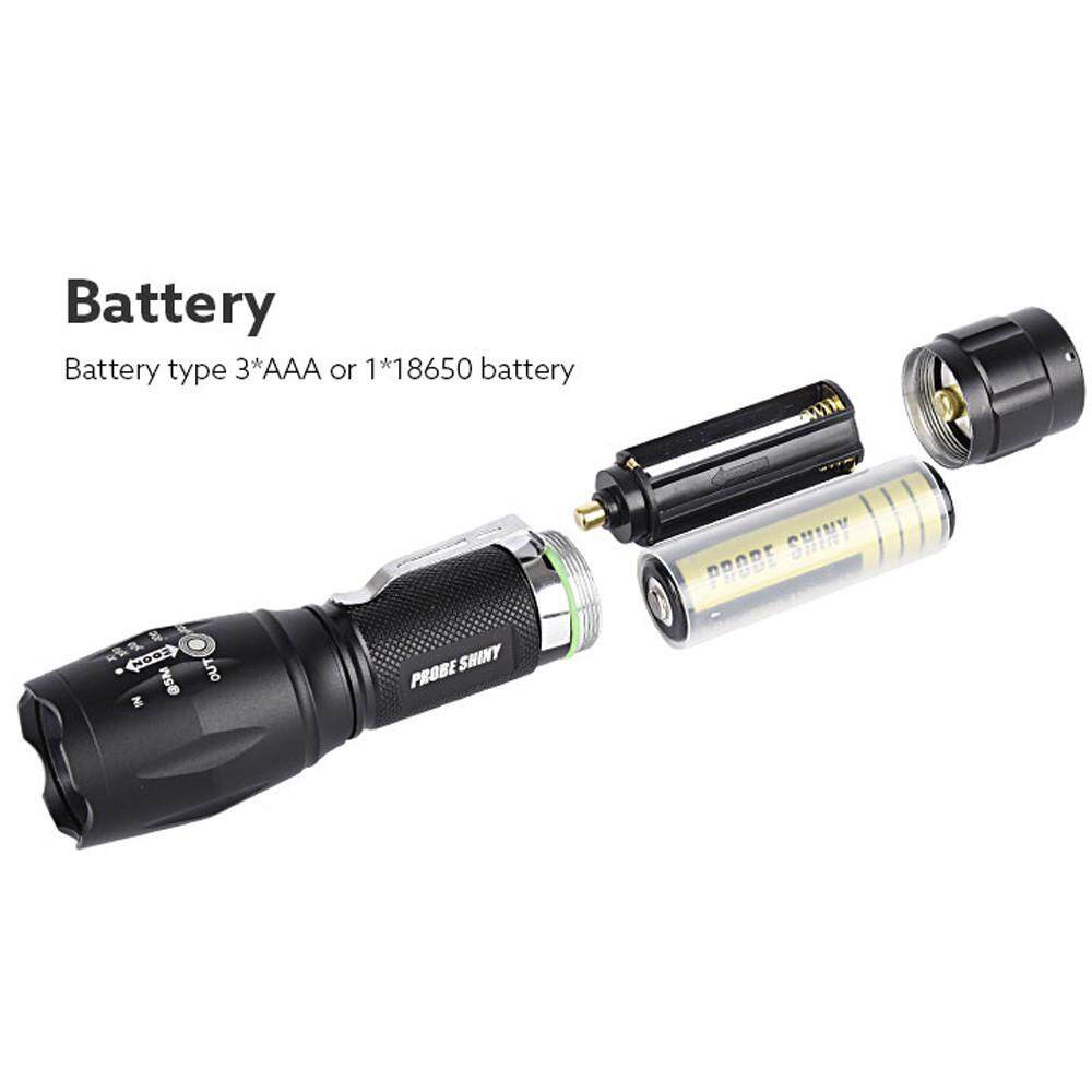 Super Bright XM-L T6 LED Adjustable Focus Flashlight Torch Zoomable