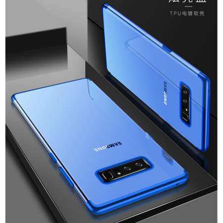 สำหรับซัมซุงกาแล็คซี่หมายเหตุ 8 ชุบโปร่งใสบางเฉียบนิ่ม TPU เคสใสด้านหลัง - INTL