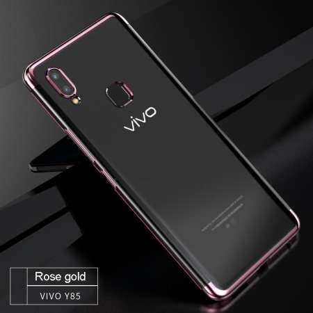 โปร่งใส CLEAR Electroplate ซิลิโคนอ่อนโทรศัพท์ TPU เคสโทรศัพท์สำหรับ VIVO V9 สำหรับ VIVO V9