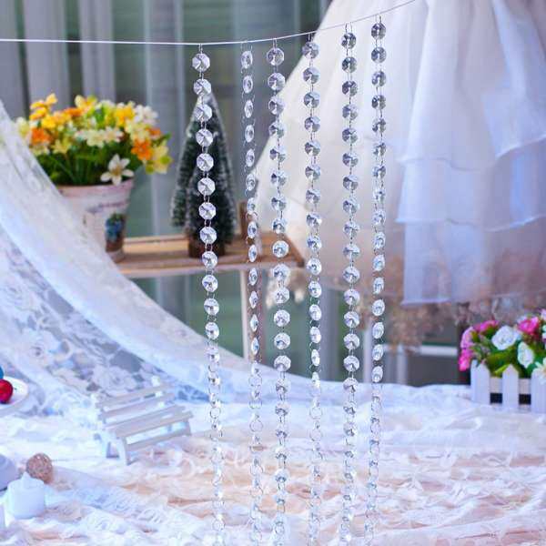 Senteniced 1 M DIY Trang Trí Lễ Cưới Kim Cương Màn Acrylic Pha Lê Đính Hạt Màn