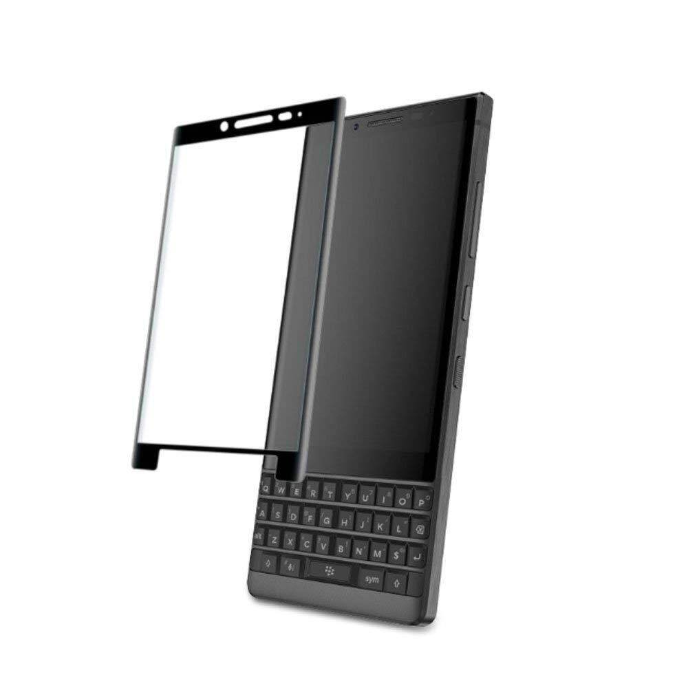 For for BlackBerry KEY2 Screen protector,3D Full Coverage 9H Hardness Tempered Glass Screen Protector for BlackBerry Key2 with Anti-fingerprint Bubble-Free(Black) #8727