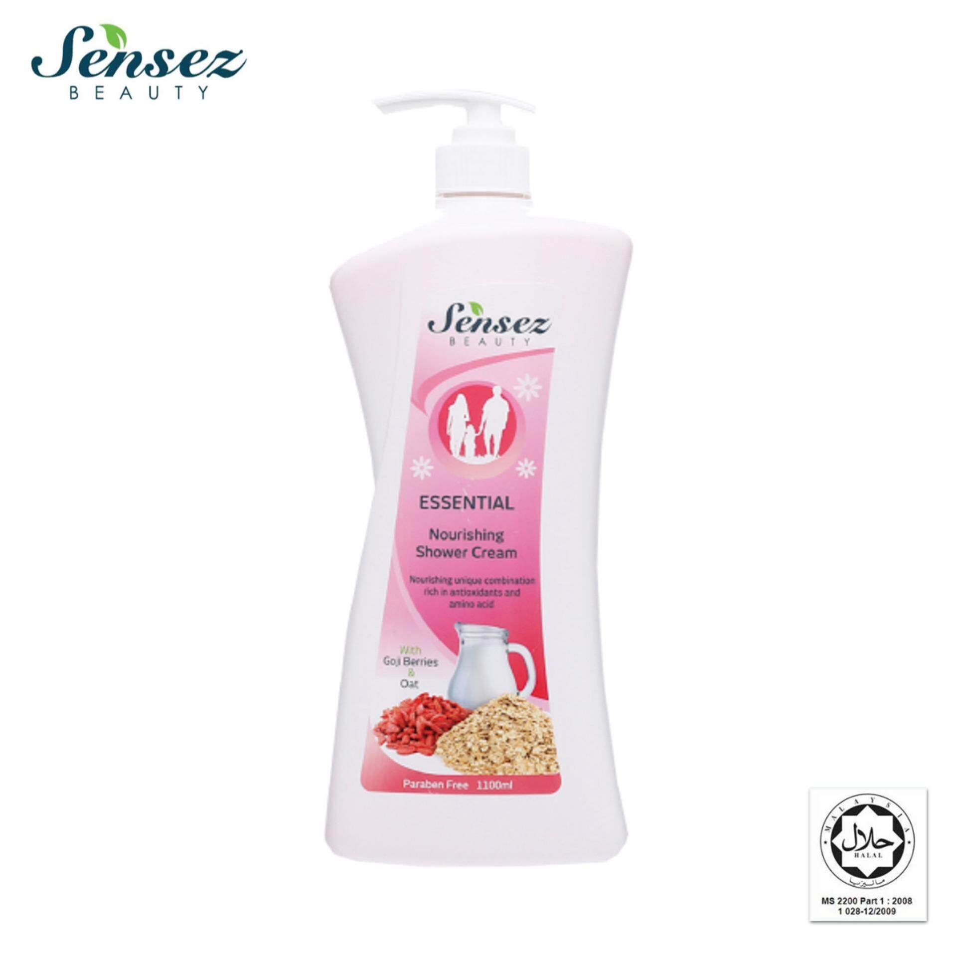 Sensez Beauty Essential Nourishing Shower Cream 1100ml With Goji Berry Oat Extracts Exp Jan 2022 Lazada