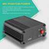 1-channel 48V Phantom Power Supply กับ xlr สายเคเบิลเสียงคอนเดนเซอร์ สีดำ