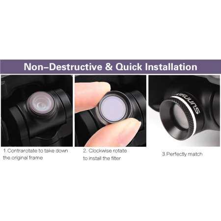 Camera เลนส์กรองแสง MULTI LAYER เคลือบ CPL เลนส์กรองแสง S Circular Polarizer สำหรับ DJI Mavic โดรน Camera อุปกรณ์เสริม - INTL