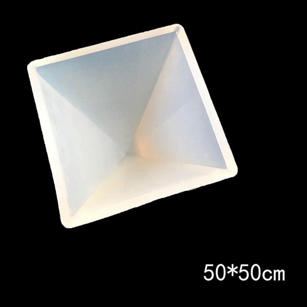 Pyramid Silicone Mold Resin Jewelry Making Mould Epoxy Pendant Craft DIY Tool