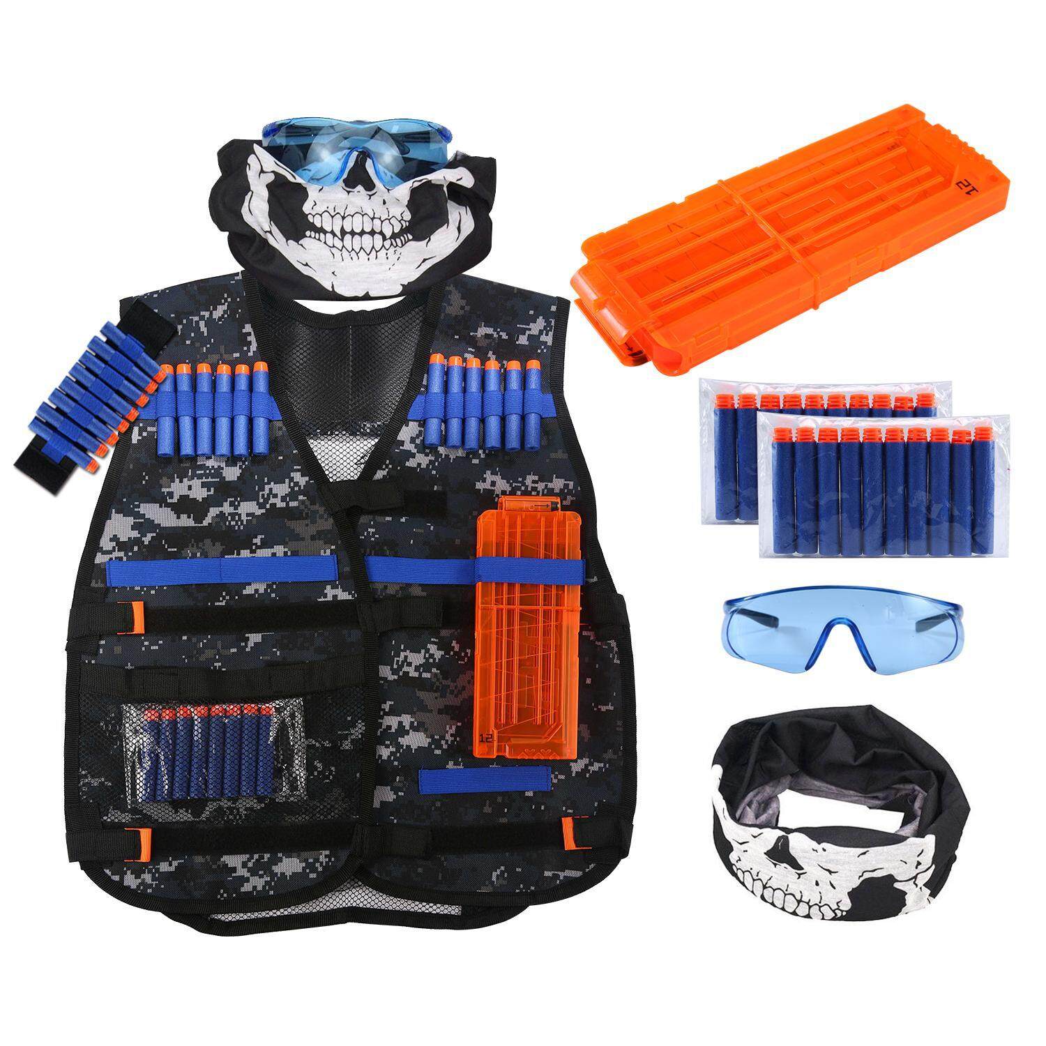 NiceEshop Kids Tactical Vest Kit For Nerf N-Strike Elite 