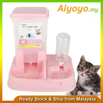 Automatic Pet Food Water Feeder Dispenser Cat Kitten Dog Puppy