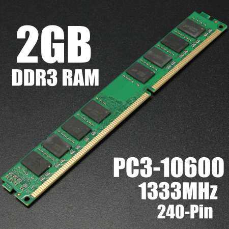 【การจัดส่ง + Super DEAL + จำกัด Offer】2GB DDR3 PC3-10600 1333 เมกะเฮิร์ตซ์เดสก์ท็อป DIMM หน่วยความจำ 240 Pins สำหรับระบบหลายระบบ