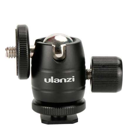 MINI บอลโลหะหัว 1/4 ที่ยึดสกรู 360 ° Ballhead อุปกรณ์เสริมขาตั้งกล้องสำหรับ Camera พร้อมรองเท้าร้อน - INTL