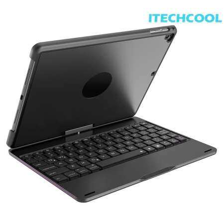 ซื้อ (Free shipping)360 Rotating Back Case Cover Bluetooth Backlight
Keyboard New iPad 9.7" Air สินค้าใหม่แกะกล่อง