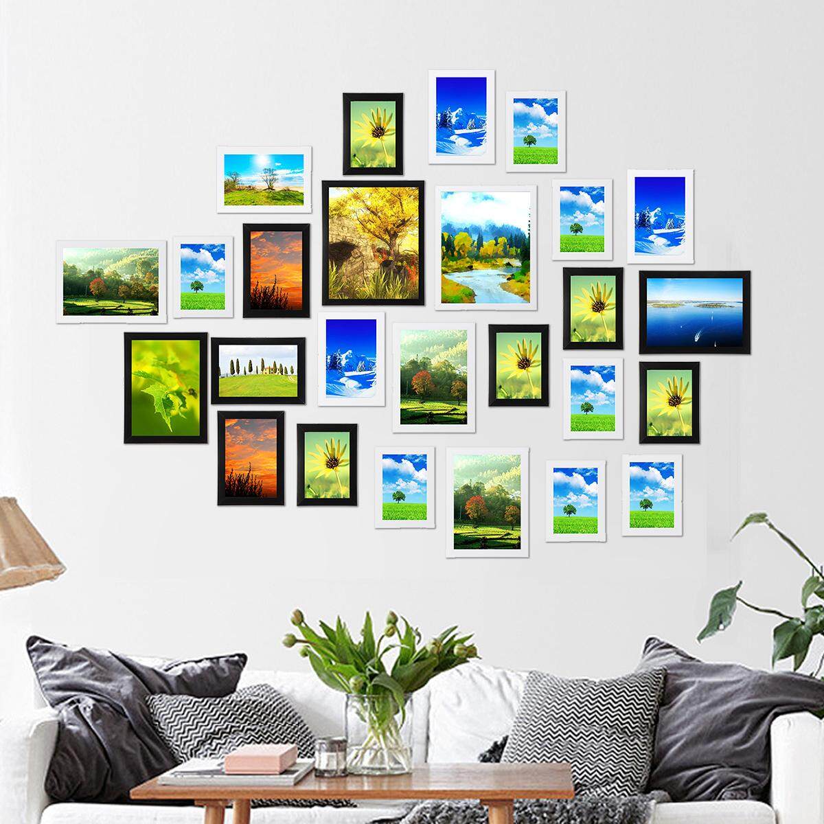 Picture wall creative household frame wall 26 Pcs Black + White