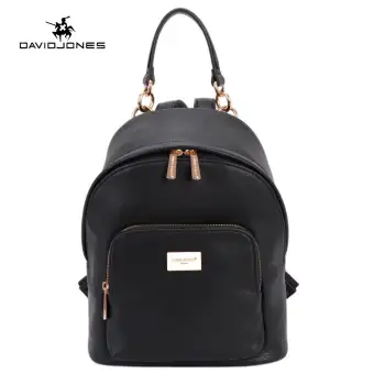 Product details of DAVIDJONES women backpack pu leather female shoulder bag large spring plain lady back bag girl summer brand book bag free shipping stock ...