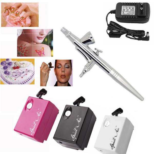 Mini Compressor Air brush Kit Spray Tattoo Nail Art Paint Craft Panting Tools