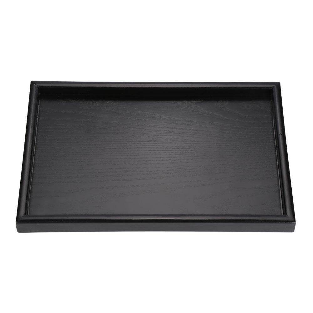 Hình chữ nhật Gỗ Cà Phê Ăn Thực Phẩm Phục Vụ Khay Đĩa Nhà Hàng Khay 25*18*2 cm- quốc tế