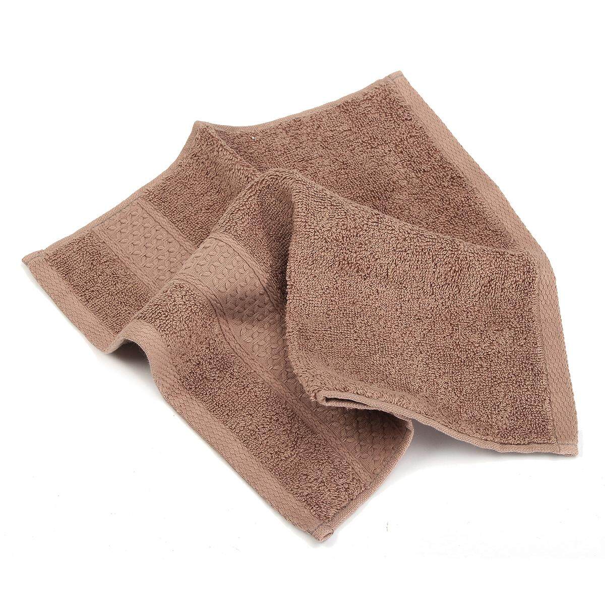 6Pcs 100% Cotton Super Soft Face Hand Bath Bathroom Towel Sheet Set --Brown