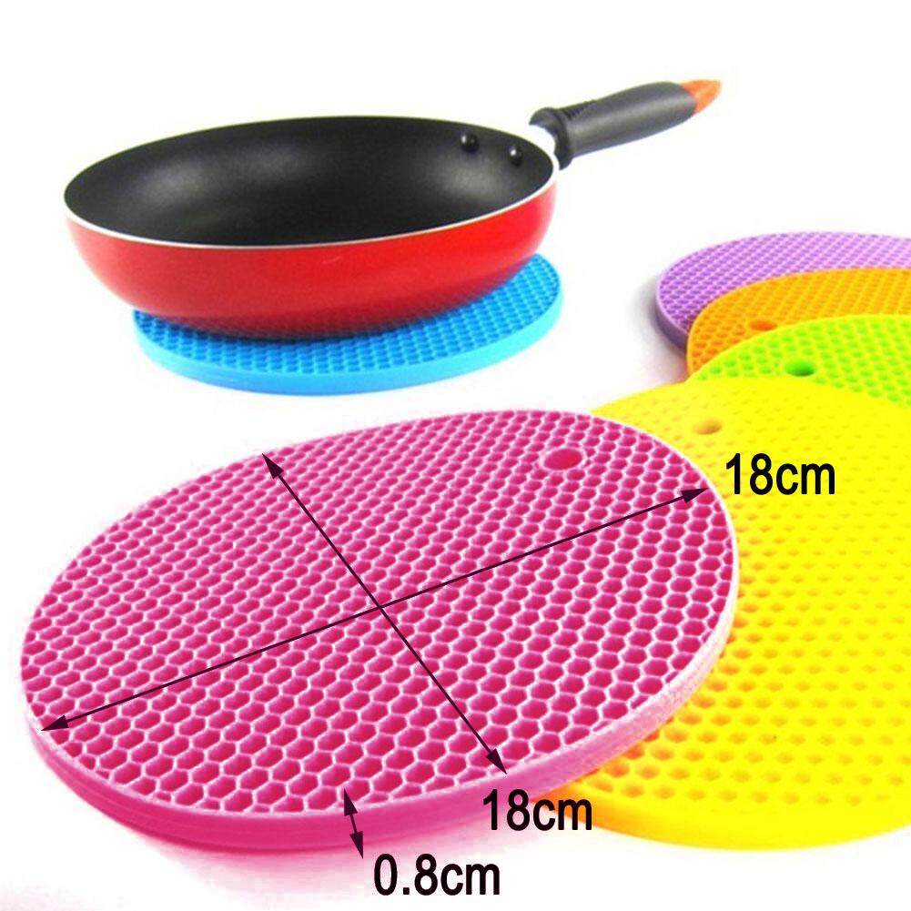 Ốp Placemat 18 cm Cách Nhiệt Miếng Lót Bàn Ăn Nhà Bếp Nơi Thảm 6 màu