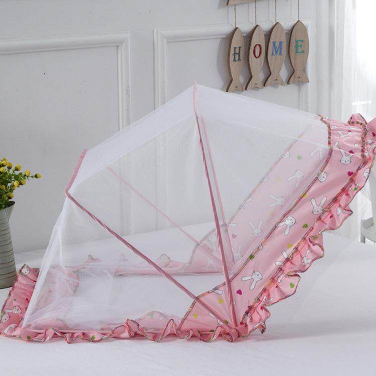 Portable Folding Baby Mosquito Nets Rabbit Pattern Infant Bed Breathable Mosquito Net - intl