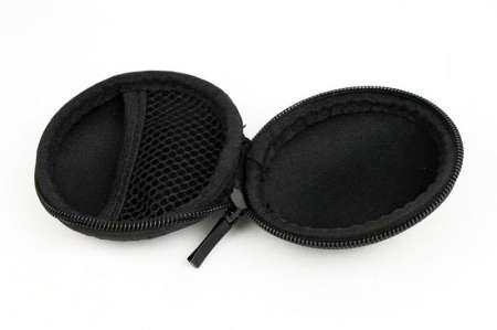 Kobwa แบบพกพา Earbud ดีกระเป๋าถือกระเป๋าหูฟังหูฟังหูฟัง, ดำ - นานาชาติ